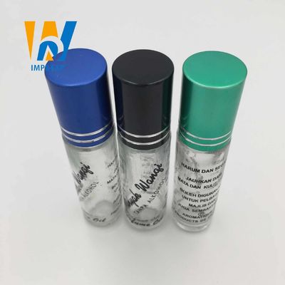 زجاجات العطور الدوارة الزجاجية الصغيرة 0.27 أوقية 8 مل حامل زجاجات العطور الزجاجية
